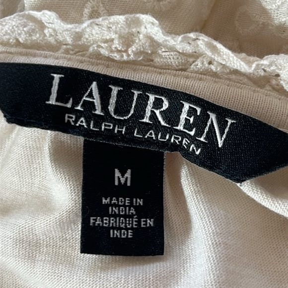 Lauren RL Black Label Cottagecore Romantic Eyelet Lace Dress w MEASUREMENTS! - Picture 5 of 16